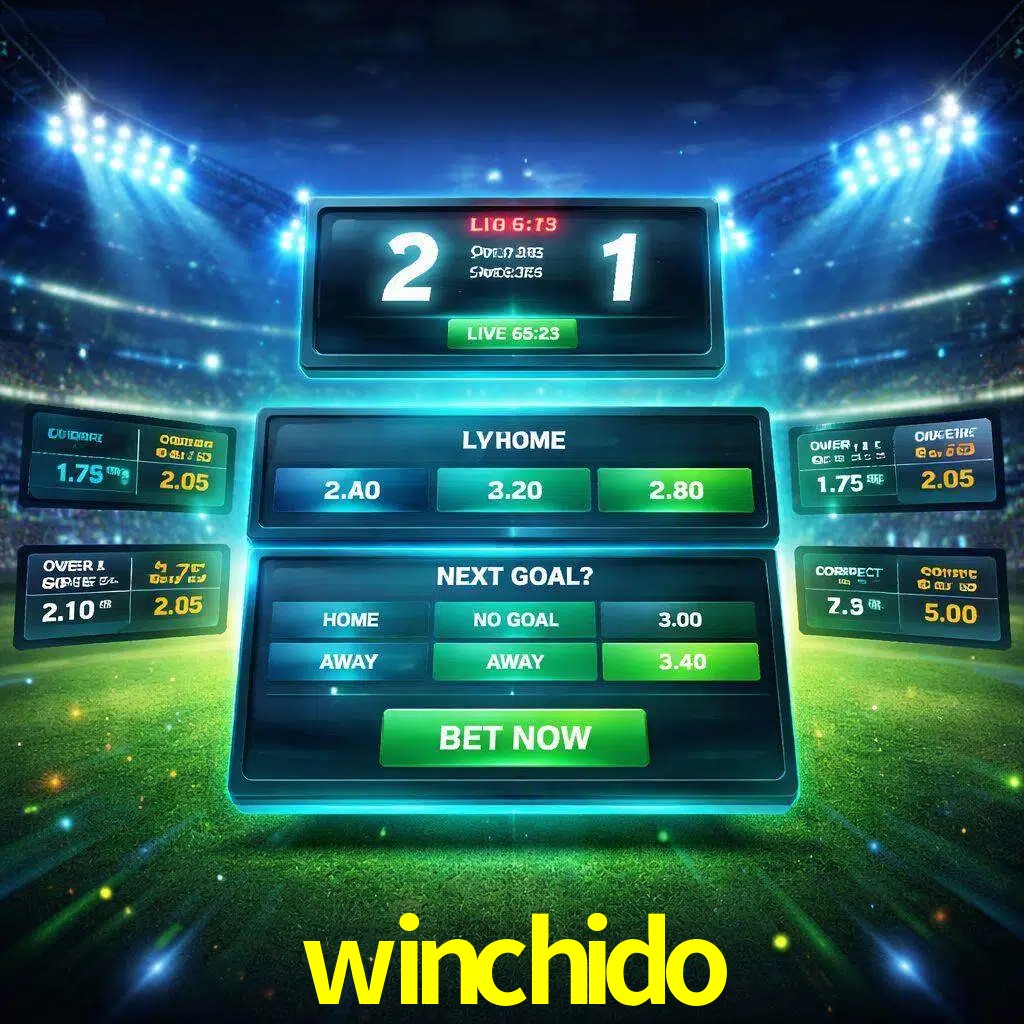 Vista de apuestas en vivo winchido durante un partido en curso