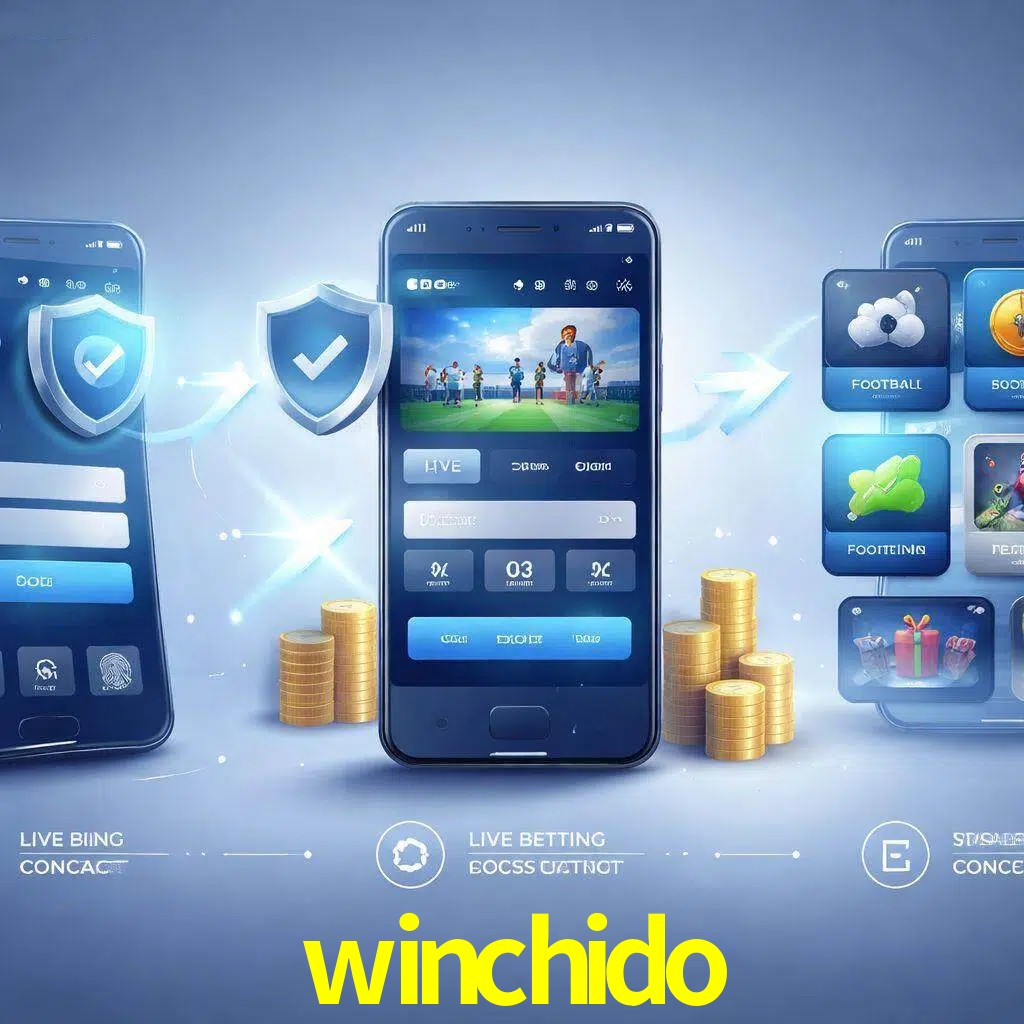 Pasos de acceso a la app winchido en pantalla de teléfono móvil